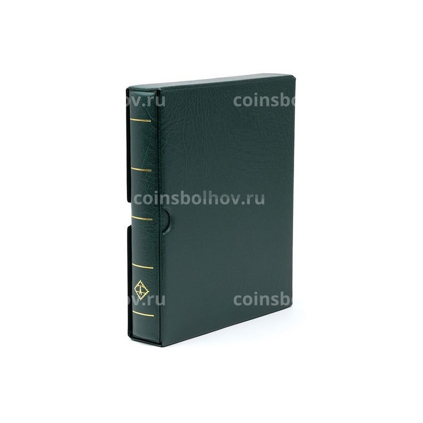 Альбом для монет без листов с защитным шубером — формат «Optima F» Зеленый LEUCHTTURM 312210