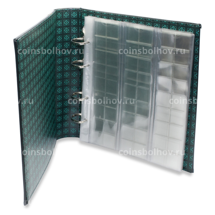 Альбом для монет с 10 листами формат «Optima» Зеленый Классический дизайн LEUCHTTURM 307376 (вид 3)