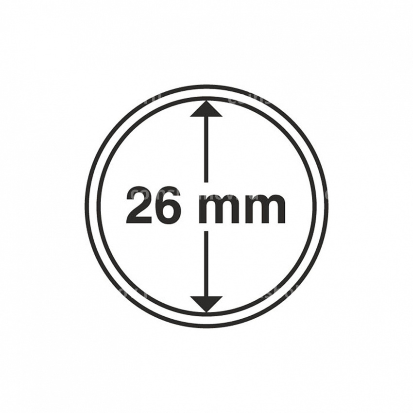Капсула «CAPS» для монет диаметром до 26 мм LEUCHTTURM 313851