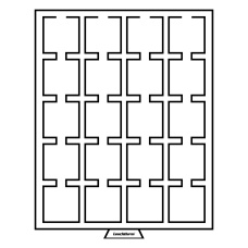 Кассета на 20 ячеек для хранения и презентации монет в капсулах «QUADRUM» до 50 мм MB LEUCHTTURM 327468 (аверс)
