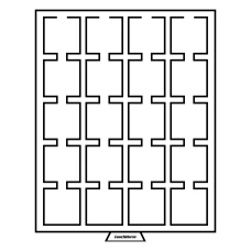 Кассета на 20 ячеек для хранения и презентации монет в капсулах «QUADRUM» до 50 мм MB LEUCHTTURM 327468 (аверс)