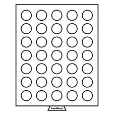 Кассета на 35 круглых ячеек для хранения и презентации монет диаметром до 32.5 мм (LEUCHTTURM 331868) (аверс)