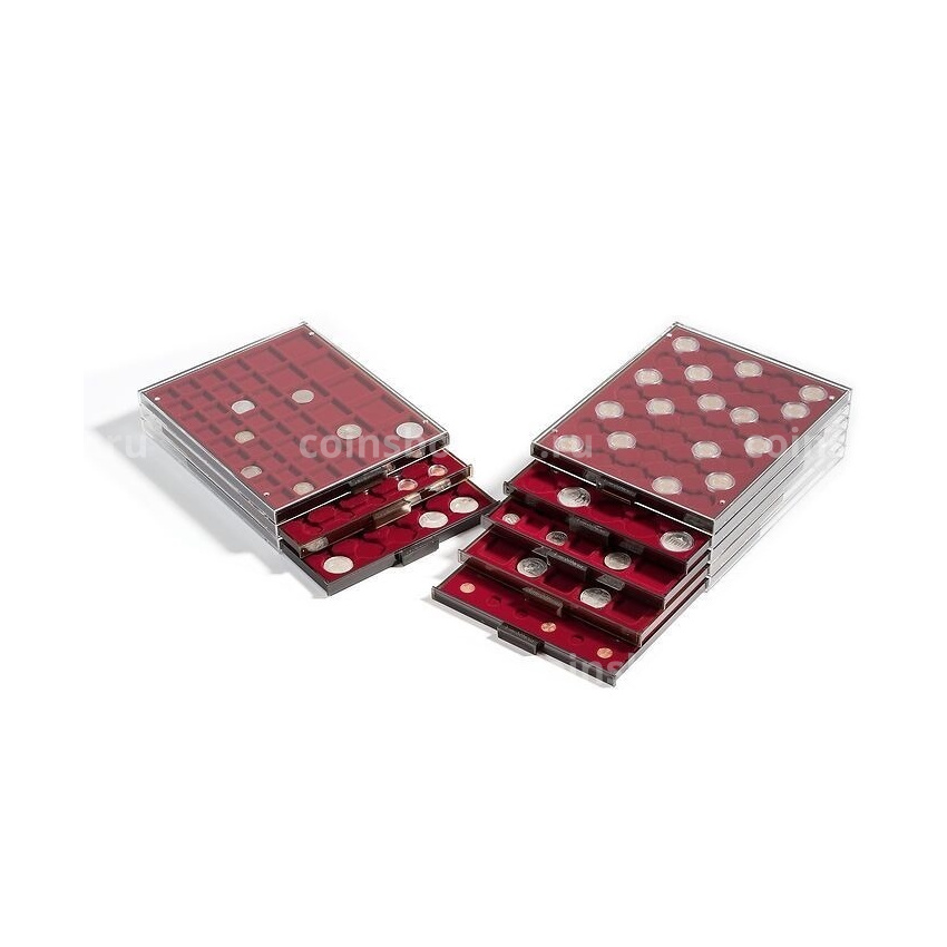 Кассета на 35 круглых ячеек для хранения и презентации монет диаметром до 32.5 мм (LEUCHTTURM 331868) (вид 2)