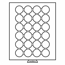 Кассета на 24 ячейки для хранения и презентации монет в капсулах диаметром до 35 мм MB черный LEUCHTTURM 359441