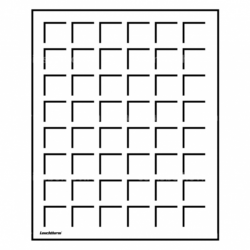 Кассета «Lignum» на 48 квадратных ячеек размером 30х30 мм LEUCHTTURM 327395