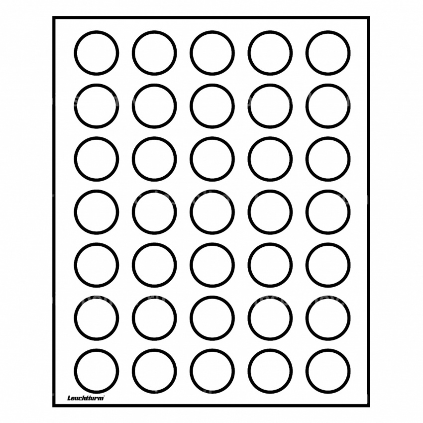 Кассета «Lignum» на 35 круглых ячеек диаметром до 32.5 мм LEUCHTTURM 315465