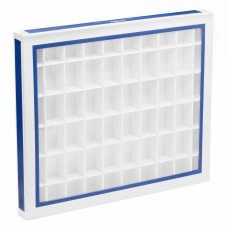 Демонстрационный бокс (витрина) на 60 ячеек Синий LEUCHTTURM 344051