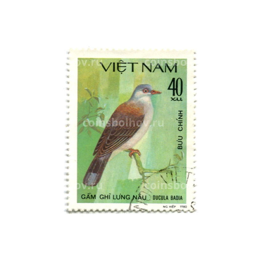 Марка «Горный плодоядный голубь» 1980 год Вьетнам