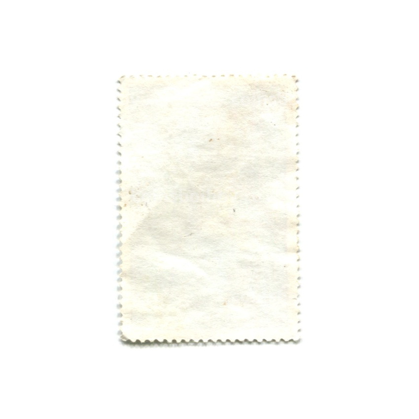 Марка «Индийский кольчатый попугай» 1989 год Камбоджа (вид 2)