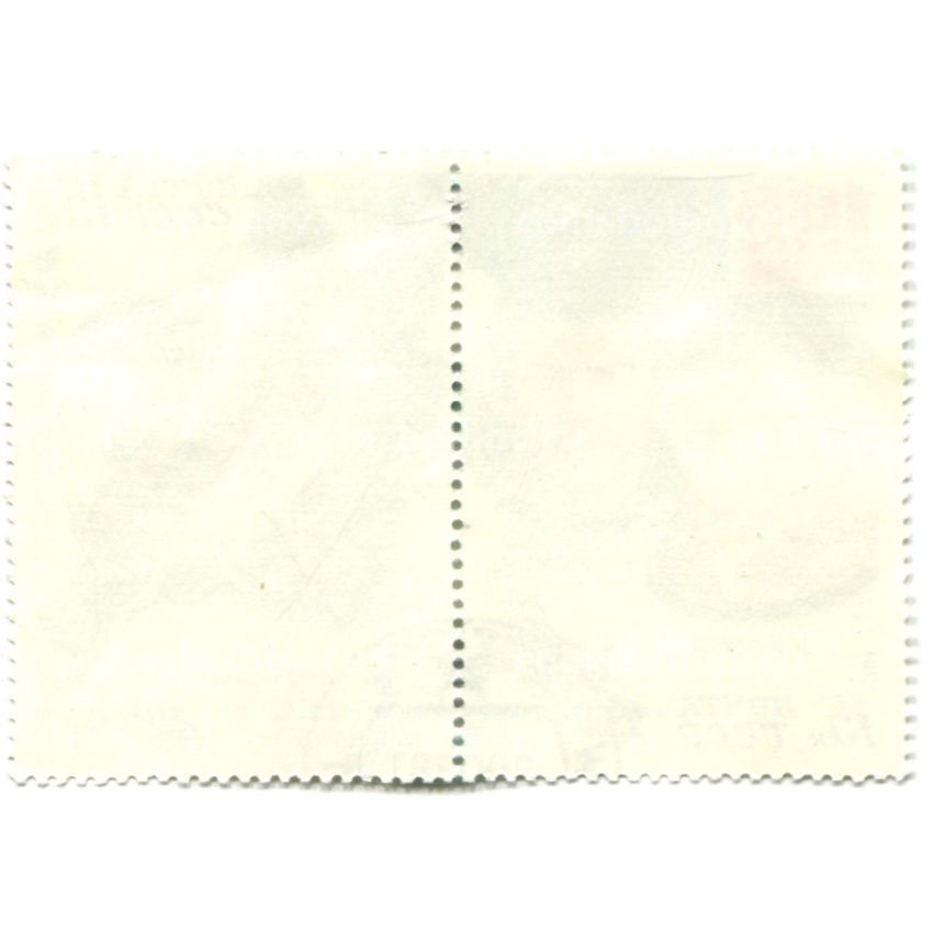 Марка «Л.И. Попов, В.В.Рюмин — 185 суток в космосе» 1980 год (вид 2)