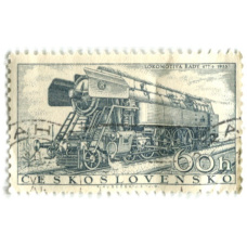 Марка «Локомотив RADY 477» 1955 год Чехословакия