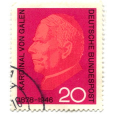 Марка «Кардинал фон Галлен» 1963 год Германия