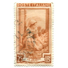 Марка «Италия за работой» 1950 год Италия