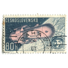 Марка «Космический корабль Восток-5 — Быковский» 1965 год Чехословакия