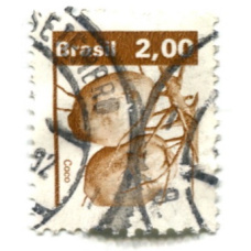 Марка  «Сельское хозяйство — Кокосы» 1982 год Бразилия