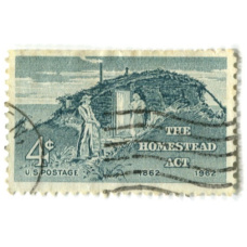 Марка «Гомстед-акт -100 лет» 1962 год США