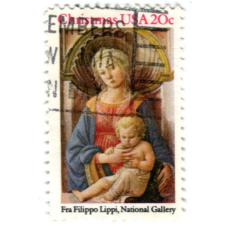 Марка «Рождество» 1984 год США