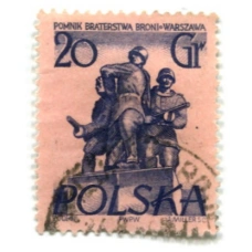 Марка «Монумент воинам — освободителям» 1955 год Польша