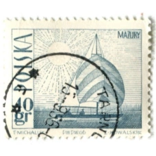 Марка «Парусный корабль» 1966 год Польша