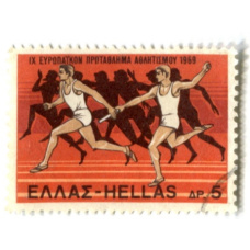 Марка «IX чемпионат Европы по лёгкой атлетике (Бег)» 1969 год Греция