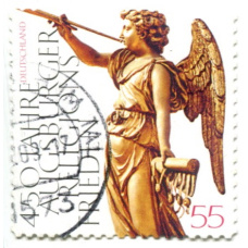 Марка «Аугсбургский религиозный мир — 450 лет» 2000 год Германия