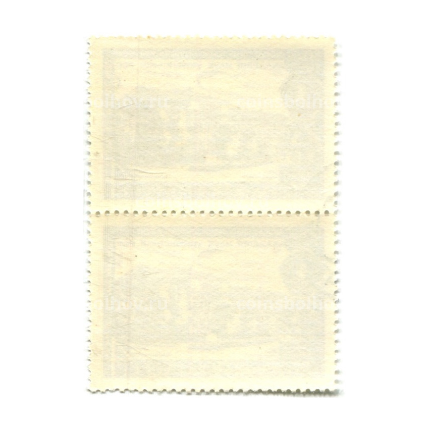 Марка «50 лет академии наук СССР» 1969 год (блок из 2 марок) (вид 2)