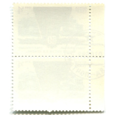 Марка «50 лет Челябинскому тракторному заводу имени В.И.Ленина» 1983 год (блок из 2 марок) (вид 2)