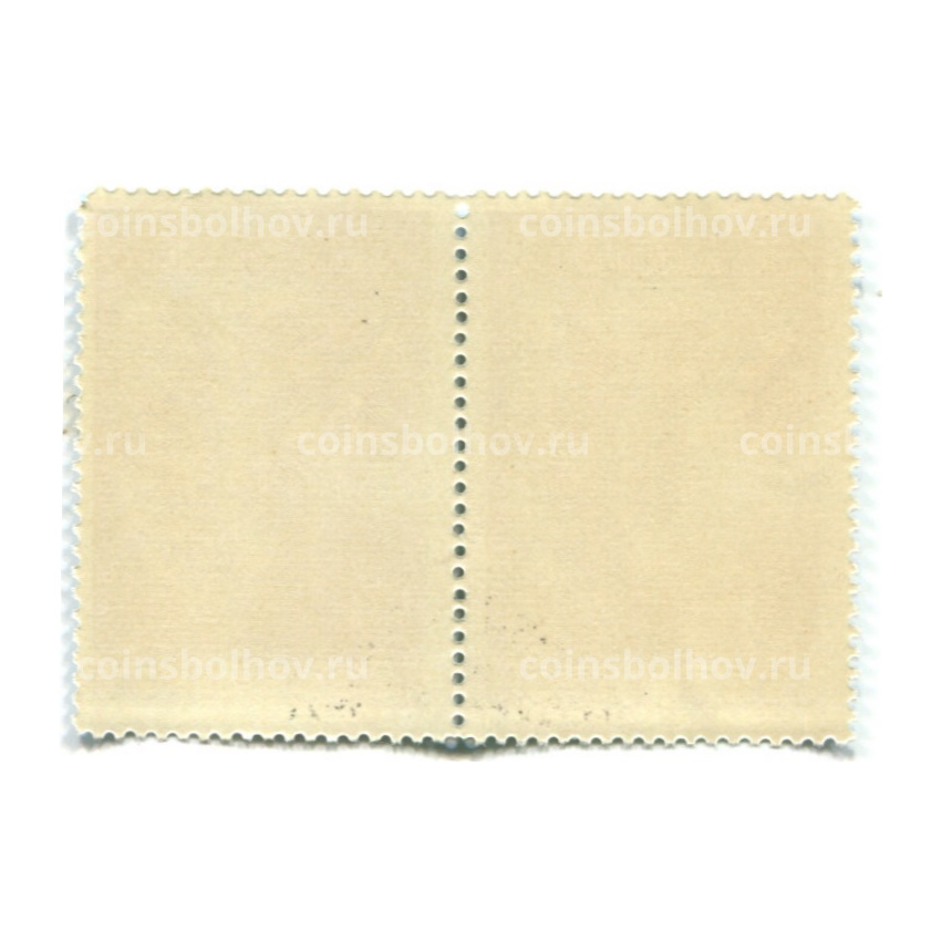 Марка «Витязь в тигровой шкуре — 800 лет» 1966 год (блок из 2 марок) (вид 2)