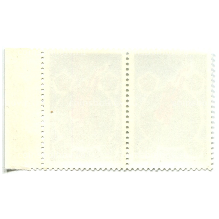 Марка «X Зимняя Спартакиада Дружественных армий» 1985 год (блок из 2 марок) (вид 2)