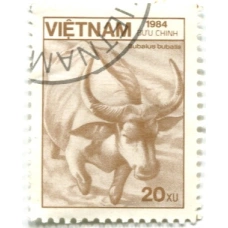Марка «Буйвол водяной» 1984 год Вьетнам (аверс)