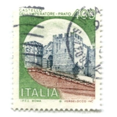 Марка «Замок Императора» 1983 год Италия (аверс)