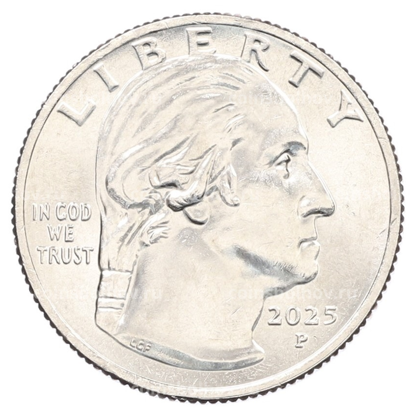 Монета 1/4 доллара (25 центов) 2025 года P США «Американские женщины — Алтея Гибсон» (вид 2)