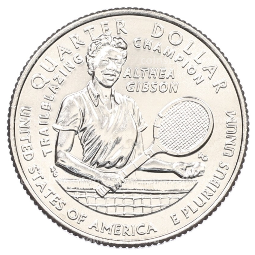 Монета 1/4 доллара (25 центов) 2025 года D США «Американские женщины — Алтея Гибсон»