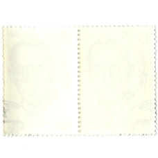 Марка «И.А.Бунин — лауреат Нобелевской премии» 1990 год (блок из 2 марок) (реверс)