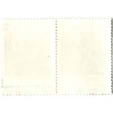 Марка «А.С.Попов — демонстрация первого радиоприемника» 1989 год (блок из 2 марок) (реверс)