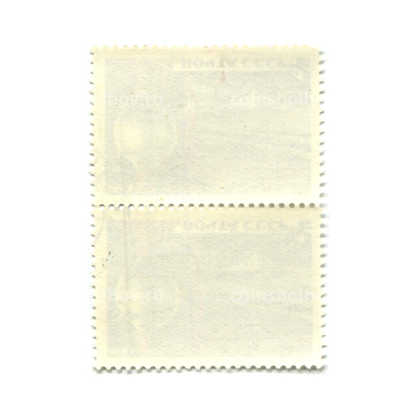 Марка «50 лет со дня создания Нижегородской радиолаборатории имени В.И.Ленина» 1968 год (блок из 2 марок) (вид 2)