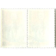 Марка «Крепость в Сороках 1545 год — Молдавская ССР» 1990 год (блок из 2 марок) (реверс)