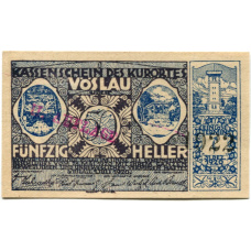 Банкнота 50 геллеров 1920 года Австрия — Фёслау (нотгельд)