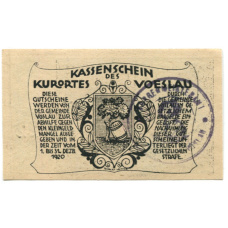 Банкнота 50 геллеров 1920 года Австрия — Фёслау (нотгельд) (вид 2)