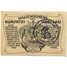 Банкнота 10 геллеров 1920 года Австрия — Фёслау (нотгельд) (вид 2)