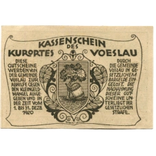 Банкнота 20 геллеров 1920 года Австрия — Фёслау (нотгельд) (вид 2)