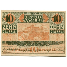 Банкнота 10 геллеров 1920 года Австрия — Фёслау (нотгельд)