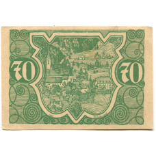 Банкнота 70 геллеров 1920 года Австрия — Фордерштойдер (нотгельд) (вид 2)