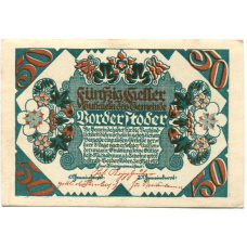 Банкнота 50 геллеров 1920 года Австрия — Фордерштойдер (нотгельд)