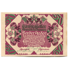 Банкнота 50 геллеров 1920 года Австрия — Фордерштойдер (нотгельд)