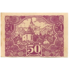 Банкнота 50 геллеров 1920 года Австрия — Фордерштойдер (нотгельд) (вид 2)