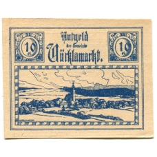 Банкнота 10 геллеров 1920 года Австрия — Фёлькермаркт(нотгельд)