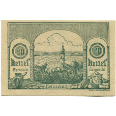 Банкнота 20 геллеров 1920 года Австрия — Роттенбах (нотгельд)