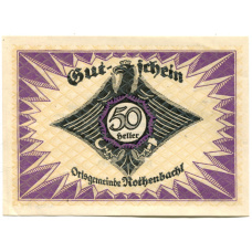 Банкнота 50 геллеров 1920 года Австрия — Роттенбах (нотгельд)