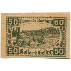 Банкнота 50 геллеров 1920 года Австрия — Ройтам (нотгельд) (вид 2)